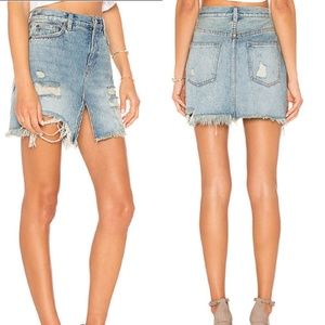 NWT Free People Relaxed & Destroyed Skirt